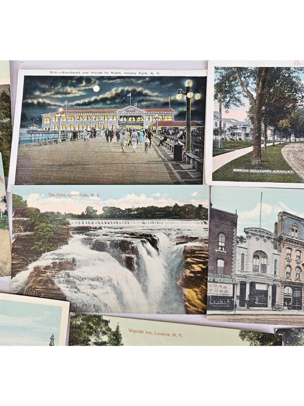 11 New York Buildings Scenery Postcards Lithograph c.1910s- 30s color Unused - Picture 4 of 9